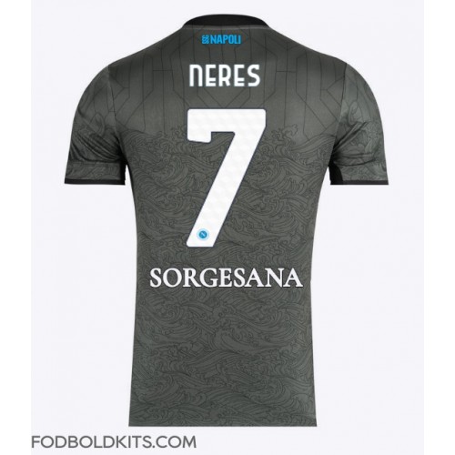 SSC Napoli David Neres #7 Tredjetrøje 2024-25 Kortærmet